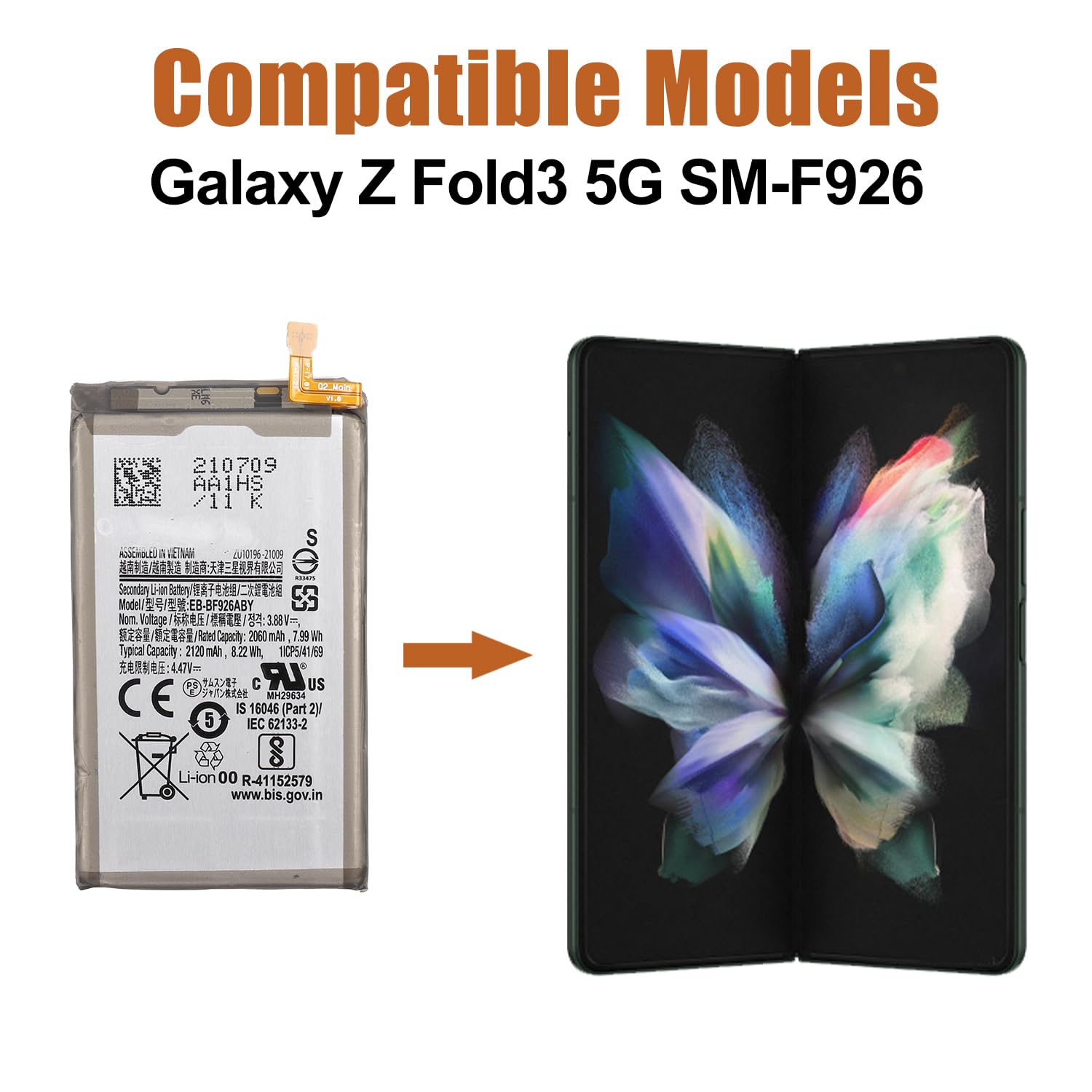 Amazon.com: Duotipa New EB-BF926ABY Replacement Battery Compatible