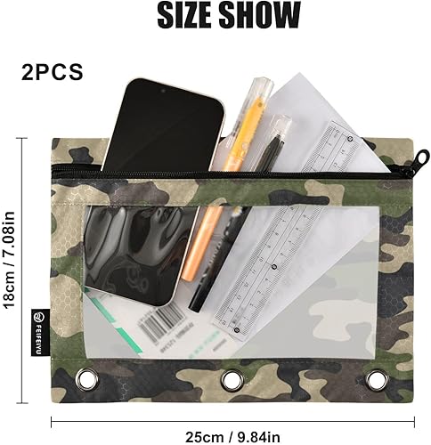 Miniatura 43 de Binder Pouch Purple Gold Shine Marble File Folder Sturdy Pencil Pouch for 3 Ring Binder Clear Window Office Desk Supplies Case Memento Holder with