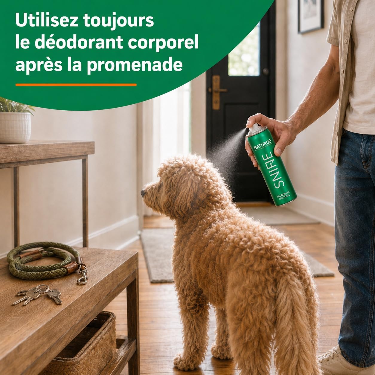 ARTERO Sniff Désodorisant pour Chiens 300ml - Élimine Les Mauvaises Odeurs Instantanément, Spray Corporel Longue Durée, Adapté Chiots et Adultes, Vegan sans Parabènes