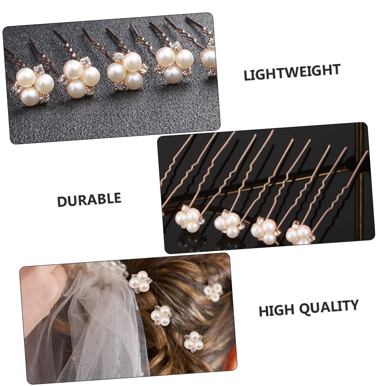Baluue 54stücke Teiliges Förmiger Haarnadeln Mit Perlen Und Strass Für Bräute Eleganter Haarschmuck Für Hochzeiten Für Brautjungfern Und -frisuren