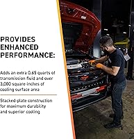 Vista 4 de Mishimoto MMTC-K2-14 Transmission Cooler, Compatible with Chevrolet Silverado, 2014-2018, Silver