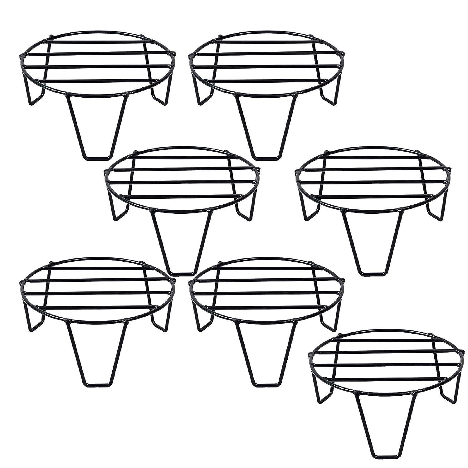 Black Metal Plant Stands - Set of 3 -9