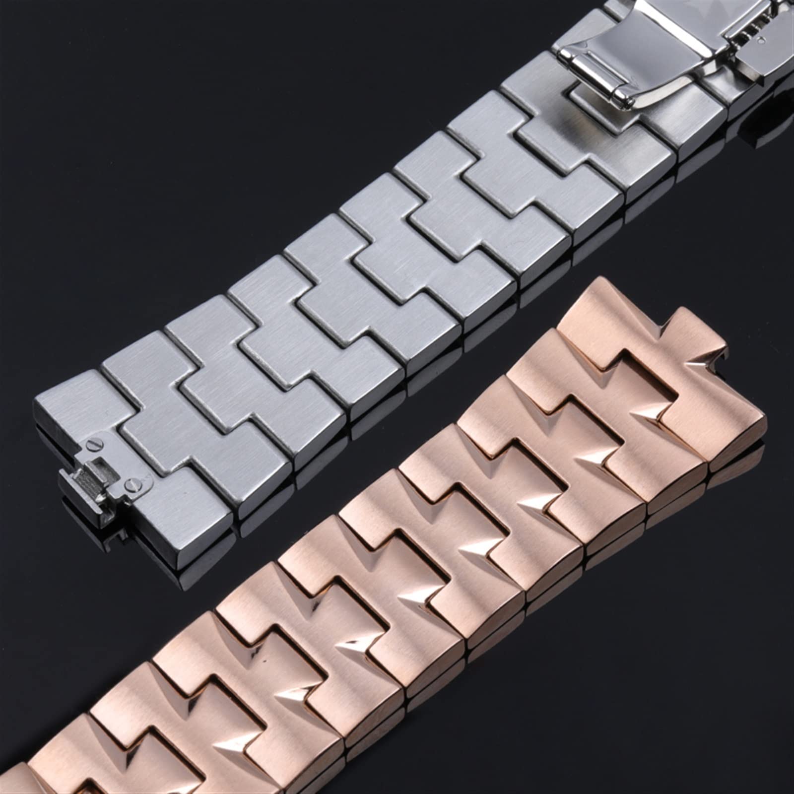 XMKT Correa de reloj de acero inoxidable de 24 mm, 7 mm, 8 mm, conexión de liberación rápida, para Vacheron Constantin, piezas de repuesto para el extranjero