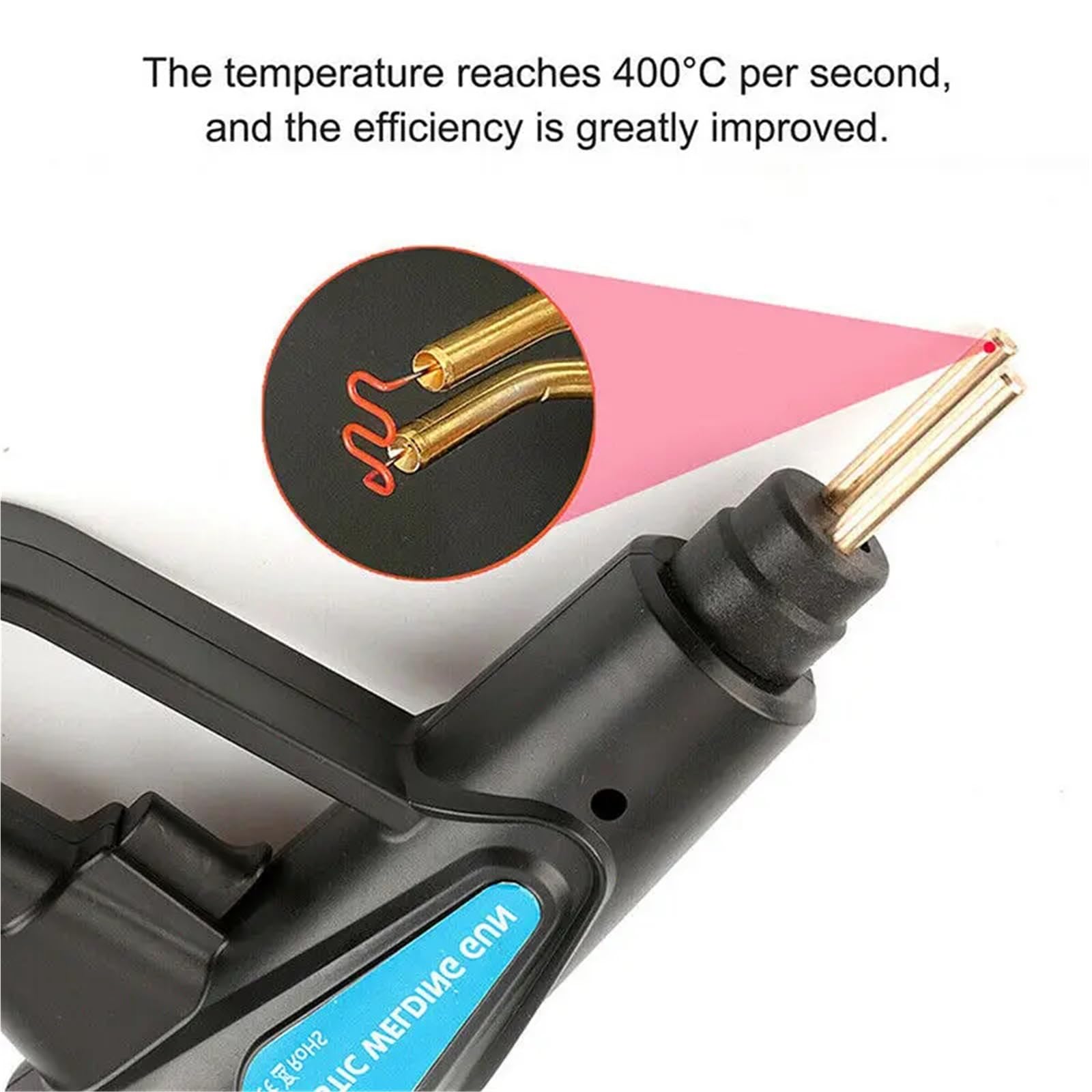 Zestaw lutowania 70W Plastikowa Spawarka Plastikowa Spawarka Zestaw Naprawczy Zderzaka Samochodowego Z 200/600/1000 Sztuk Gorących Zszywek(Gun with 1000)