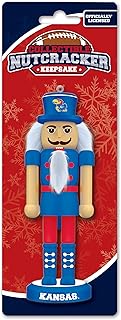 MasterPieces Game Day - NCAA Kansas Jayhawks - Team Painted Keepsake Wood Nutcracker Ornament