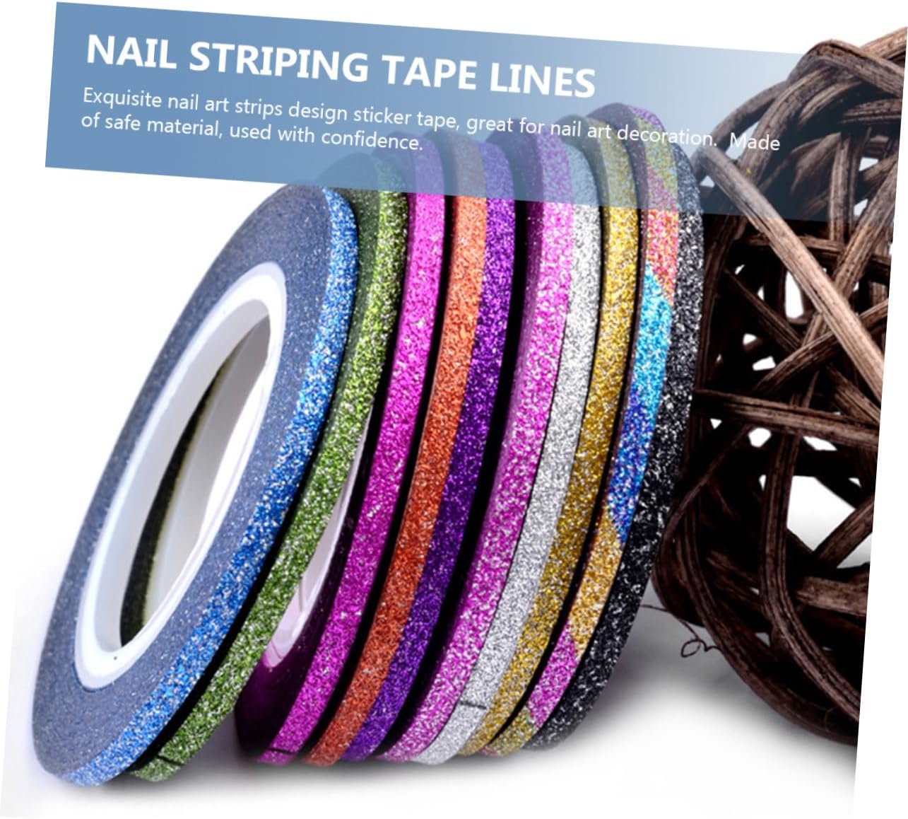 SAFIGLE 150pcs Nail Striping Tape Nail Decoration Stickers Colors for Creating for Manicure Enthusiasts