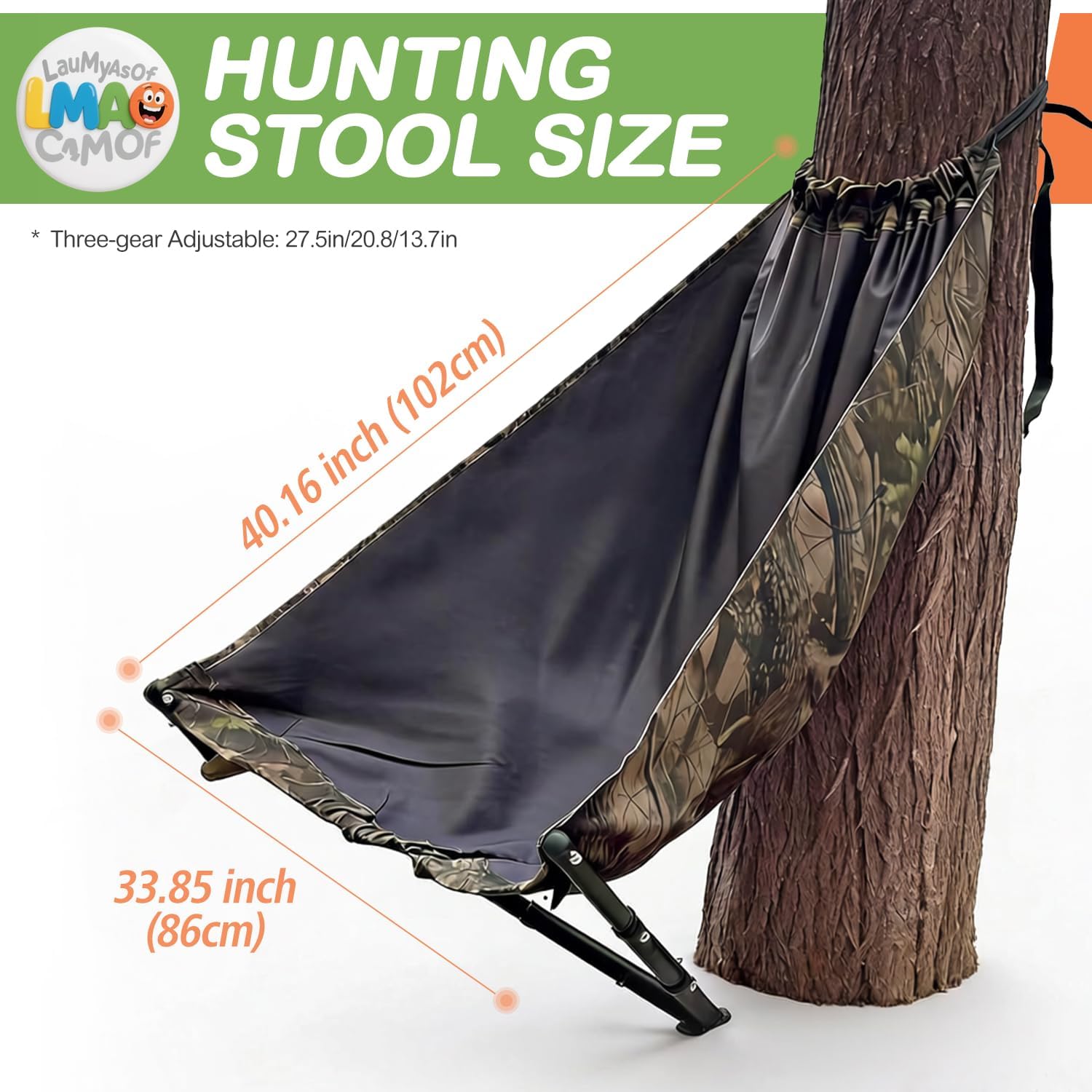 Portable Hunting Chair, Low Down Hunting seat, Turkey Hunting Gear, Hammock Chair for Deer, Hunting Essentials