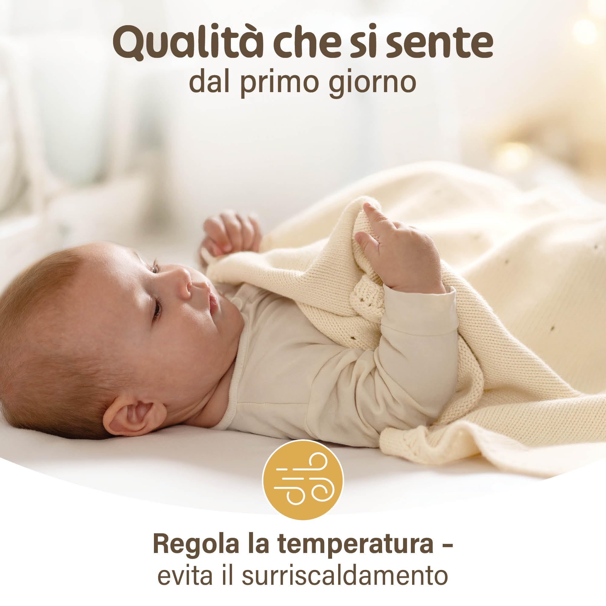 Merle Toys® Premium Coperta Cotone Neonato, 100% Biologica, Copertina Neonato Cotone Estiva e Inverno, Soprattutto Traspirante, Certificata GOTS, OEKO-TEX, Morbida e Termoregolatrice, 80x100cm, Bianco