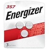 Energizer 357/303 Batteries (3 Pack), 1.5V Silver Oxide Button Cell Batteries