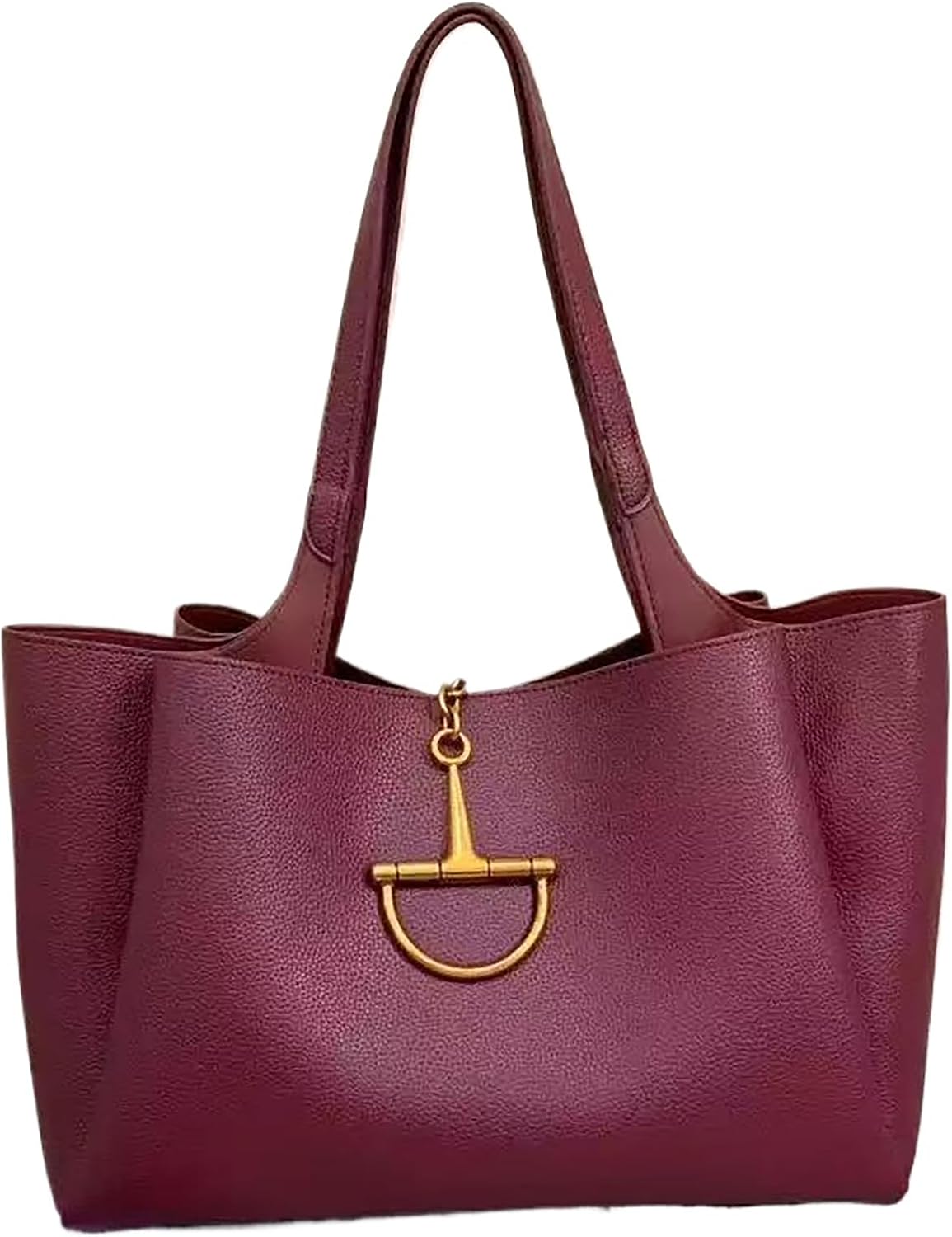 Women Tote Bag Underarm Shoulder Purse Large Handbag | Vegan PU Leather, Y2K Retro Horsebit Magnetic, Large Capacity, Suitable for daily, work, shopping, dating and gift for women