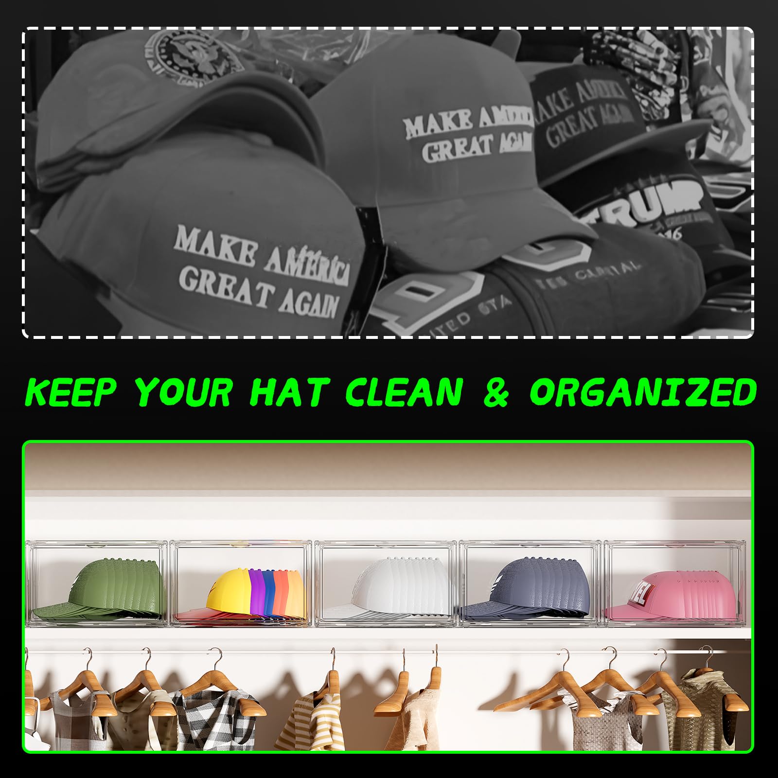 scatola organizer cappello