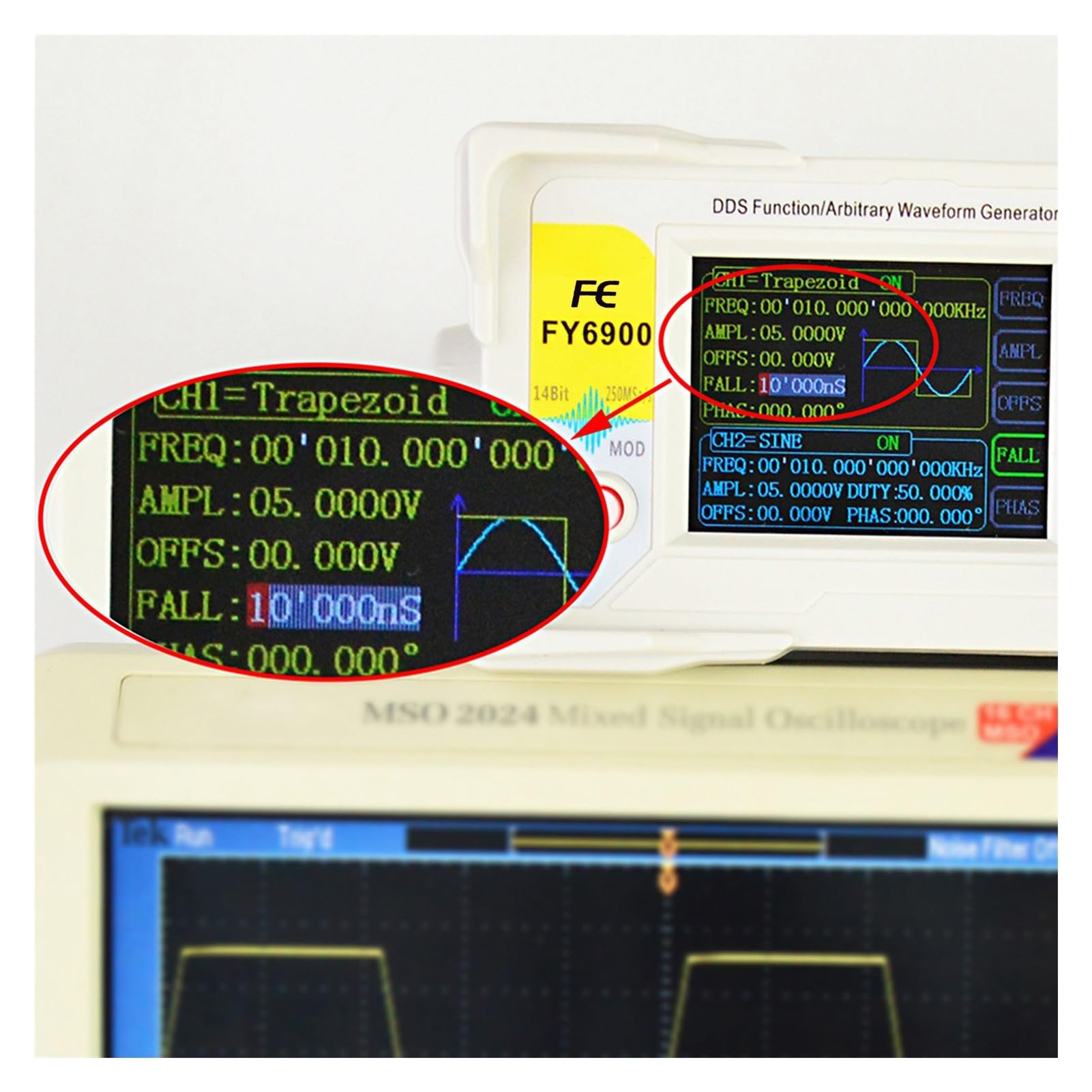 Generador de señales función 60 MHz, DDS digital, generador doble canal/forma onda arbitraria, fuente señal pulso(20MHz)