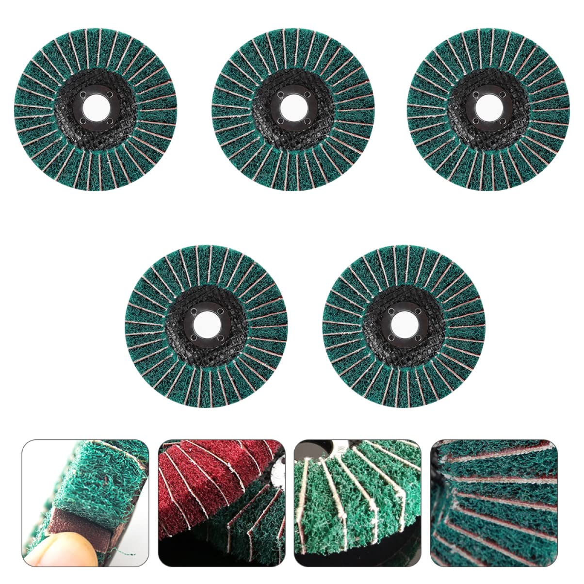 FOMIYES 5pcs Dish Scrubber Cleaning Clip Angle Sanding Wheel Accessory Dish Washing Scrubbers