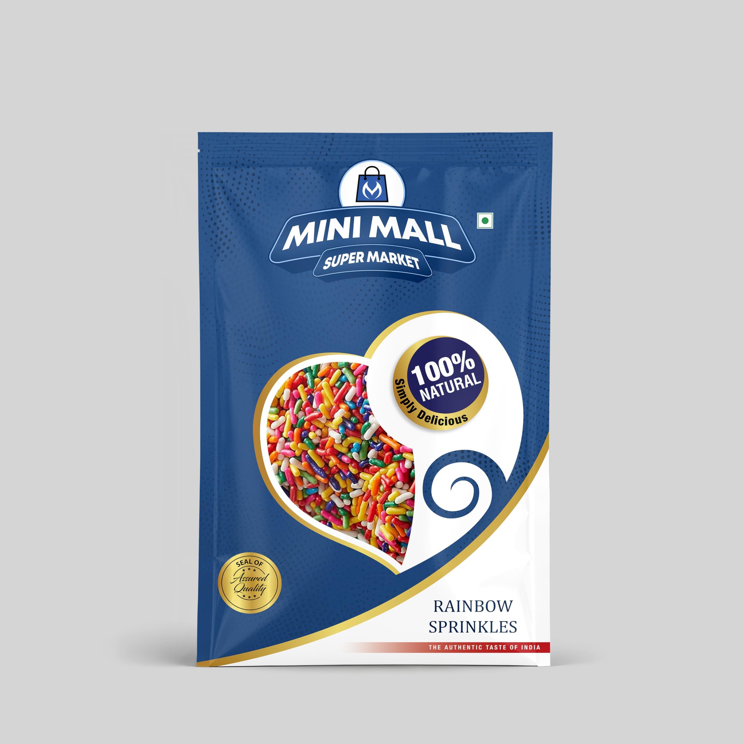 MiniMall Super Market Sprinklers For Cake Decoration/Cake Sprinkles/Rainbow Sprinkles for cake/Vermicelli Sprinkles (100 Gm)
