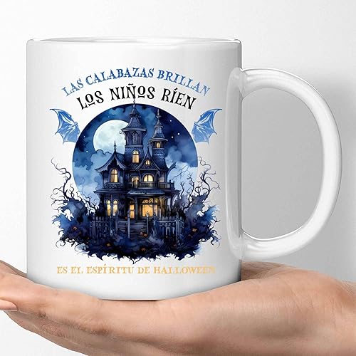 Humorous Gift Unique And Suitable Gift For Trick-or-treaters - Las Calabazas Brillan Los Niños Ríen Es El Espíritu De Halloween - Customized 11 Oz