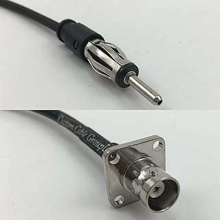 10 feet RG142 AM/FM MALE to BNC Flange Female Pigtail Jumper RF coaxial cable 50ohm Quick USA Shipping