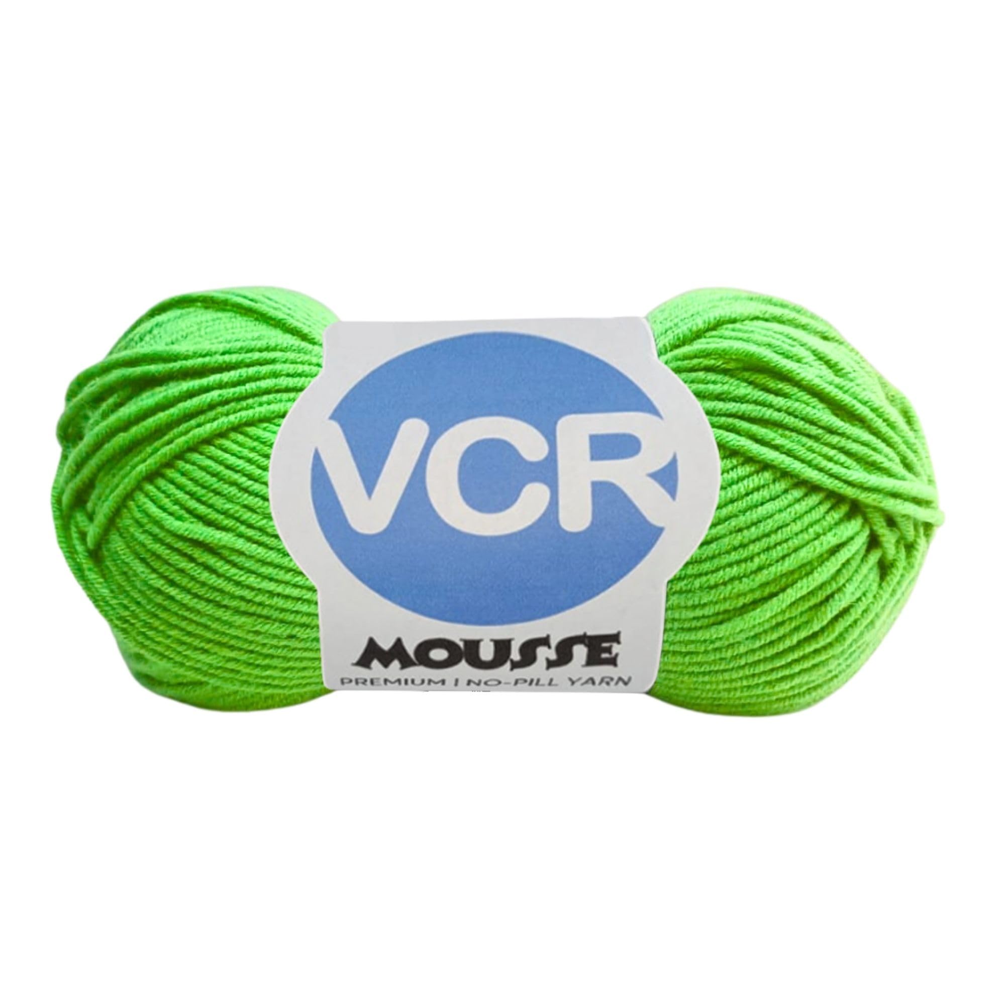 VCR 4ply Pastel Green Yarn, 100 Grams Hank, 190 Meters Length, Acrylic Ball for Crochet and Knitting, Soft Crosia Threads, Pack of 1 Yarn, Suitable for DIY Crafts