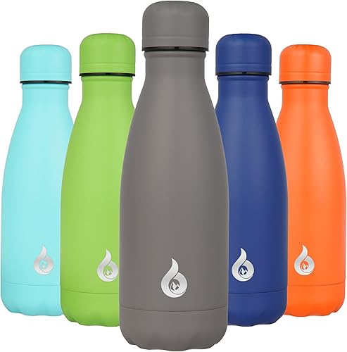 Miniatura 95 de BJPKPK Botella de agua aislada de 12 onzas pequeñas de acero inoxidable, reutilizable, de metal, térmica, mantiene el frío y el calor, color morado