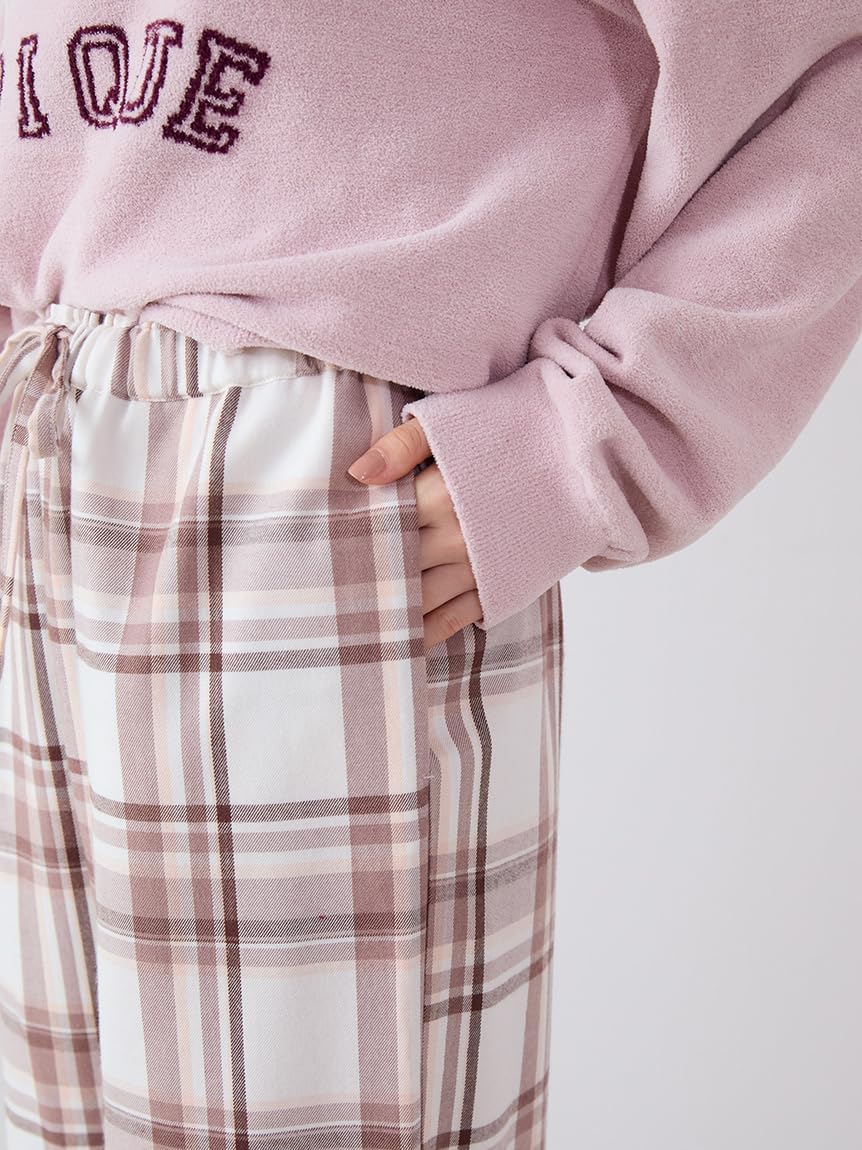 Amazon | [ジェラート ピケ] トレンドチェック柄ロングパンツ