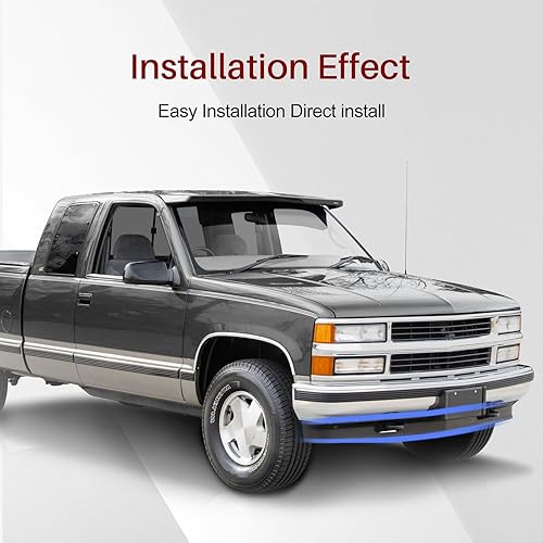 Miniatura 6 de JustDrivably - Deflector de presa de aire para parachoques delantero compatible con Chevrolet compatible con GMC CK 1500 2500 3500 Suburban Pickup