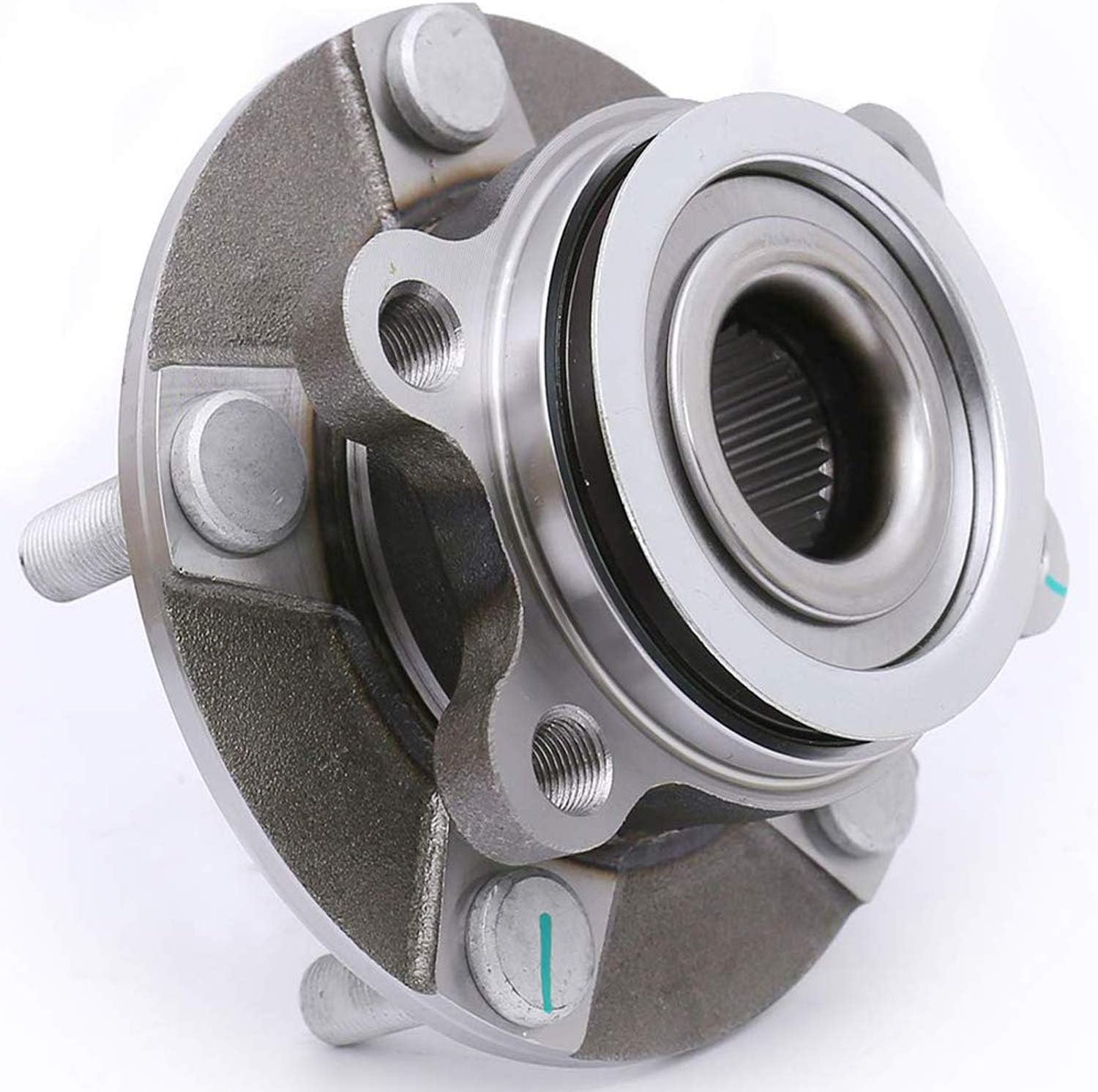 MotorbyMotor 513298 Front Wheel Bearing and Hub Assembly with 5 Lugs fits for Nissan Rogue,Nissan Rogue Select,Nissan Sentra (2.5L 4Cyl) Low-Runout OE Directly Replacement Hub Bearing (2 Pack)