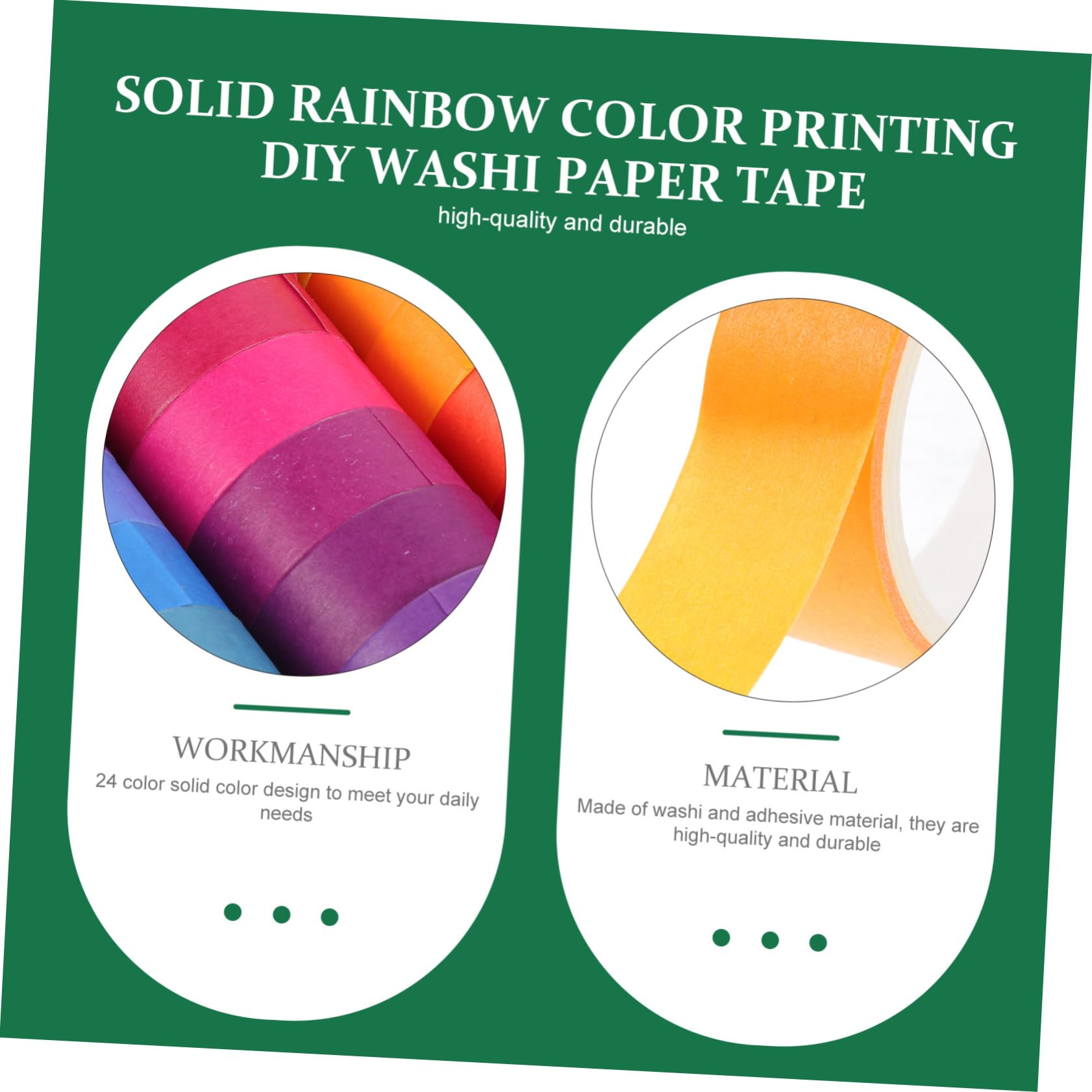 48 Rollen Farbiges Washi Tape Klebeband aus Papier Leicht Klebend für Dekorationen und Scrapbooking im Tagebuch Gestalten