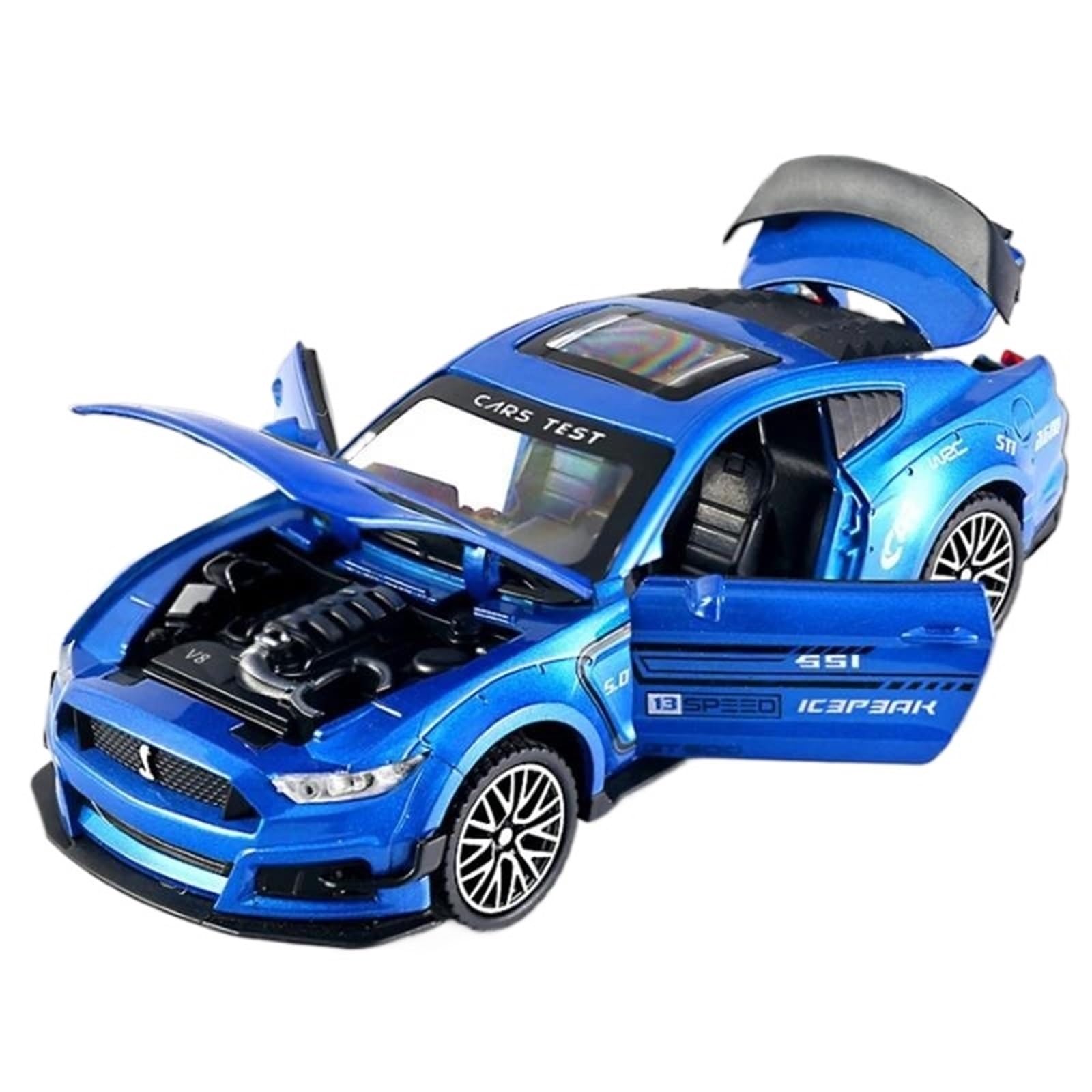 Voiture Miniature Shelby Cobra Jaune Welly - Échelle 1:34 - Modèle Die-cast Sportif - Neuf