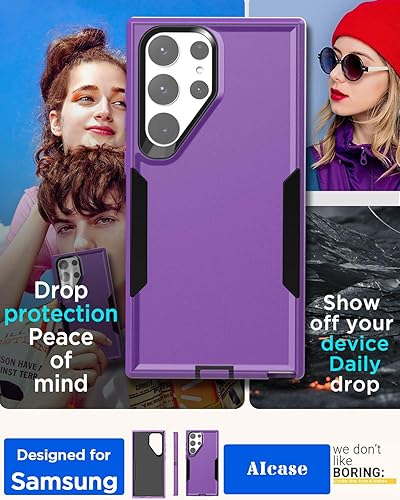 Miniatura 3 de AICase Funda magnética para Samsung Galaxy S23 Ultra, soporte magnético para automóvil, resistente de 2 capas, resistente a los bolsillos,