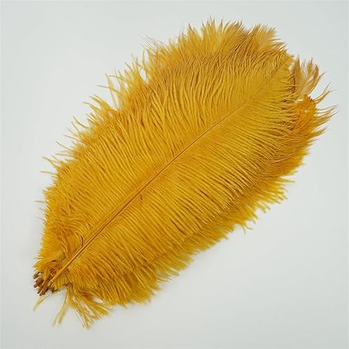 10 unidadeslote de plumas de avestruz natural para manualidades, plumas blancas y negras para decoración de bricolaje, carnaval, boda, boas de
