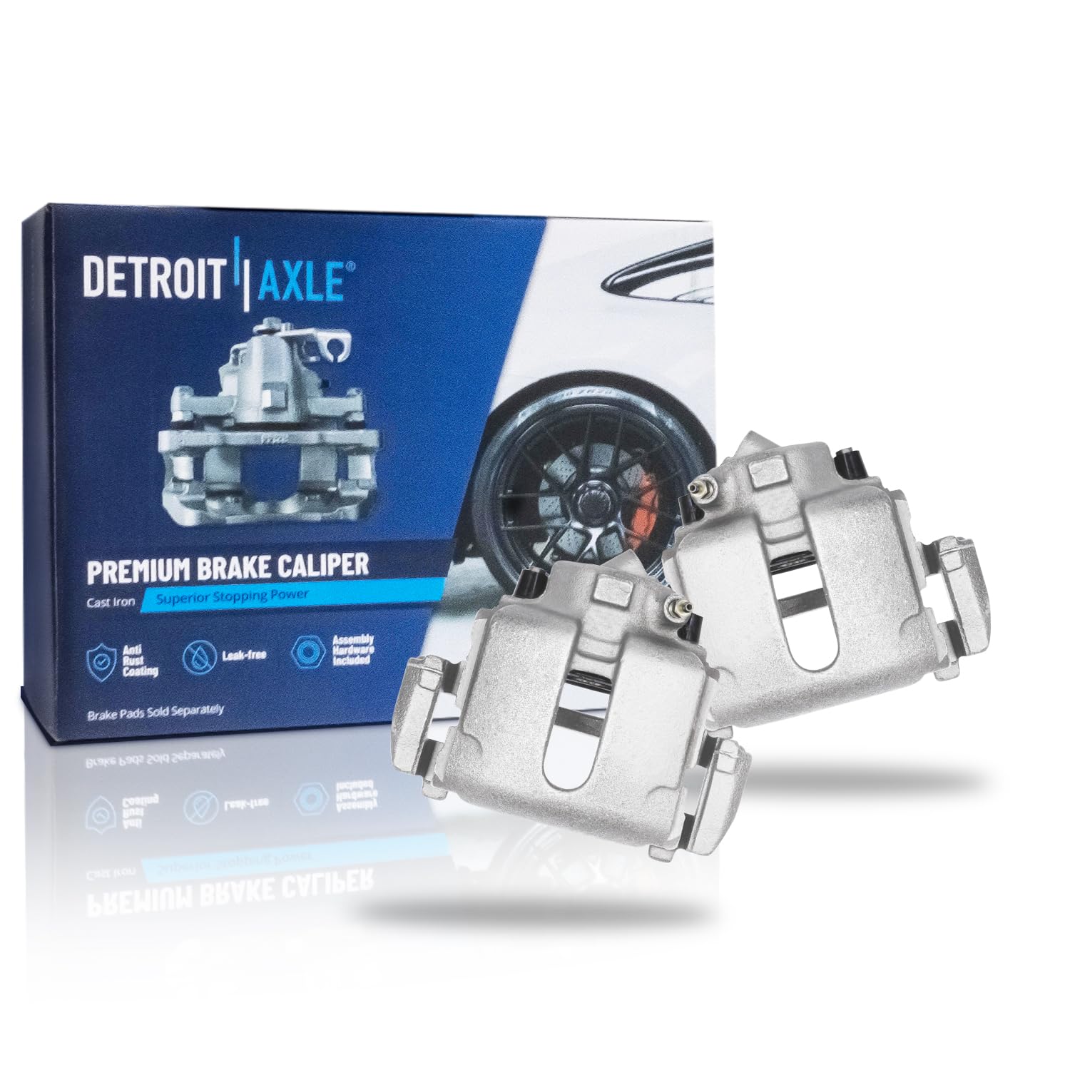 Detroit Axle - Front Brake Calipers for Ford 1998 1999 Contour, Disc Brake