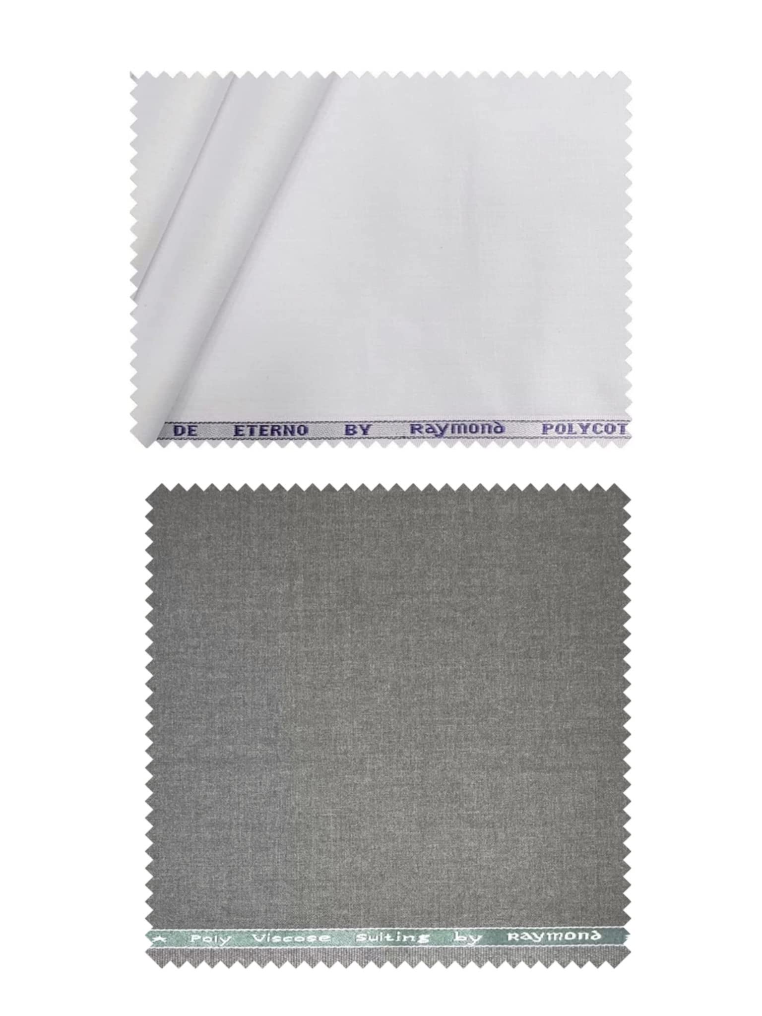 Trouser - Shirt Fabric Combo Box (Unstitched, All Weather Fabric) (WHITE SHIRT+GREY PANT)-image-15