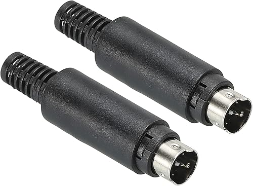 Miniatura 5 de PATIKIL S-Video DIN - Mini enchufe macho de 7 pines para TV, reproductor de DVD, paquete de 2