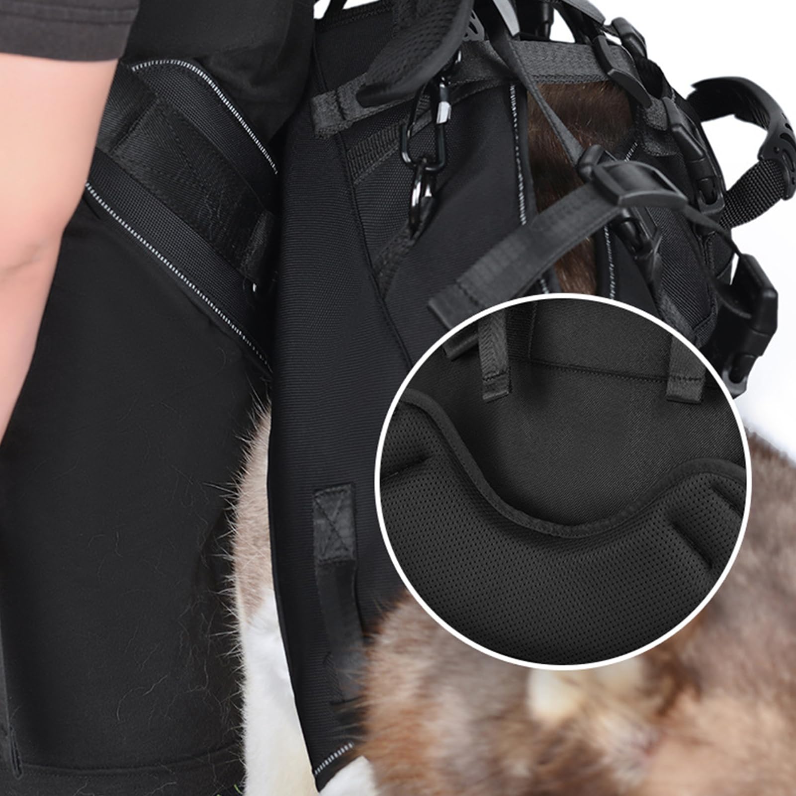 Correa de apoyo para perros – Ajustable PET Heck – Hub de soporte de | cadera, cinturón de recuperación transpirable | Ayuda de movilidad para perros mayores, suave ascensor para mascotas lesionad