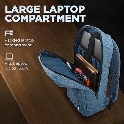 Vista 33 de Lenovo GX40Q17225 - Mochila para portátil B210 de 15.6 pulgadas, duradera, repelente al agua, ligera, diseño limpio, elegante para viajes, negocios