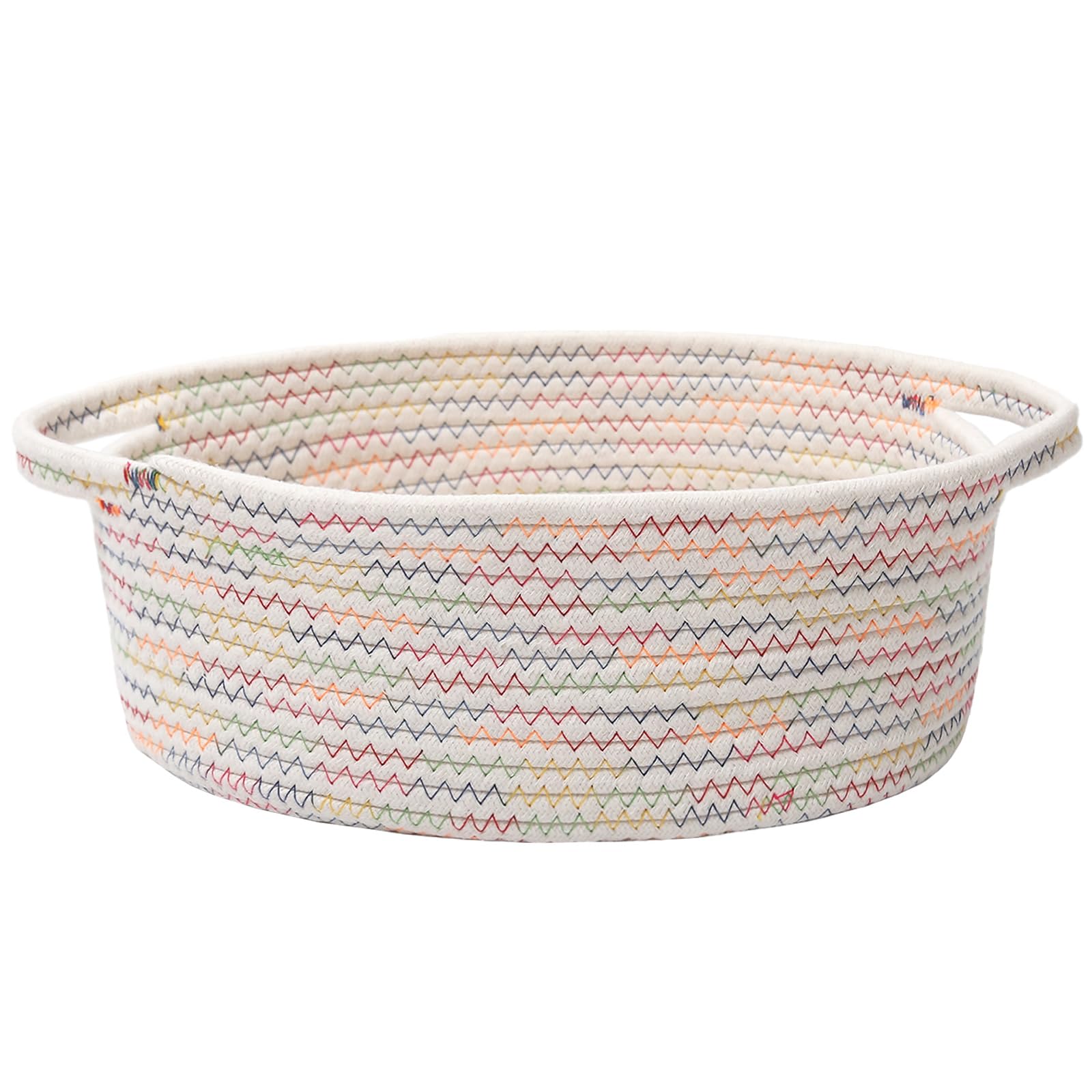 Small Woven Basket - White Gift Basket -27