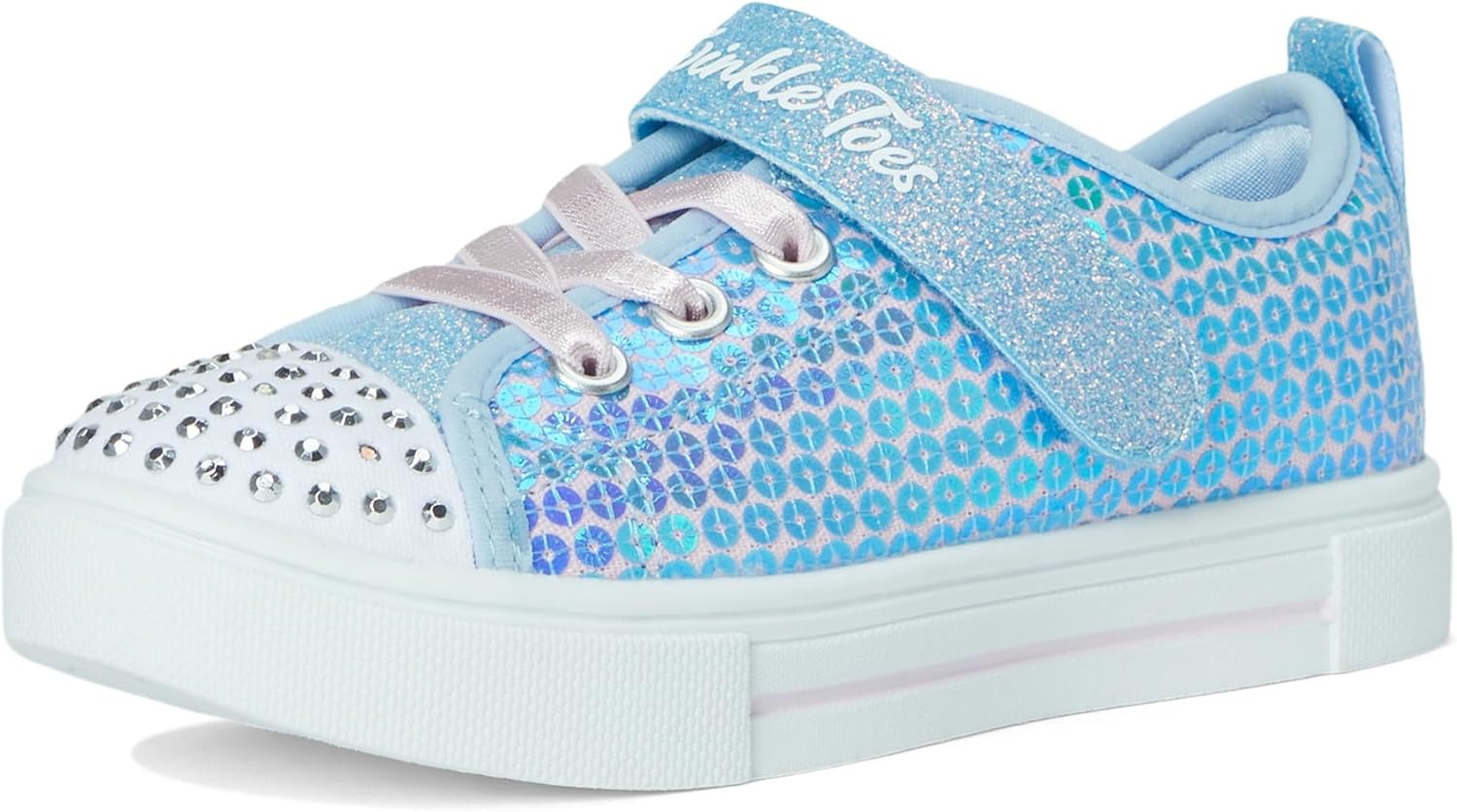 Skechers Girls Twinkle Toes: Twinkle Sparks Sequin Party Slip-on Sneakers - Image 7