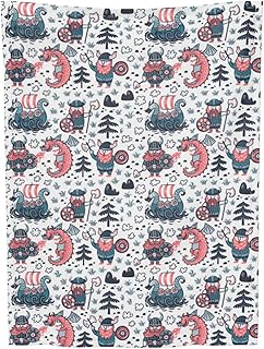 Nameapo Vikings Dragon Bed Blankets for Girls Boys, Cartoon Throws Blanket for Sofa Car Traveling Sporting (1 Piece 40