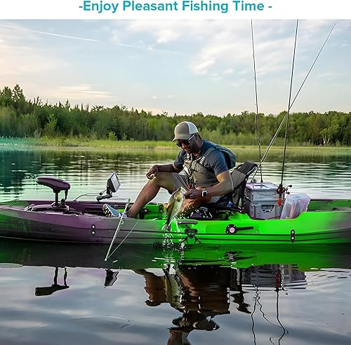 Miniatura 7 de Kit de carro de anclaje para kayak, sistema de carro de anclaje para canoa de kayak