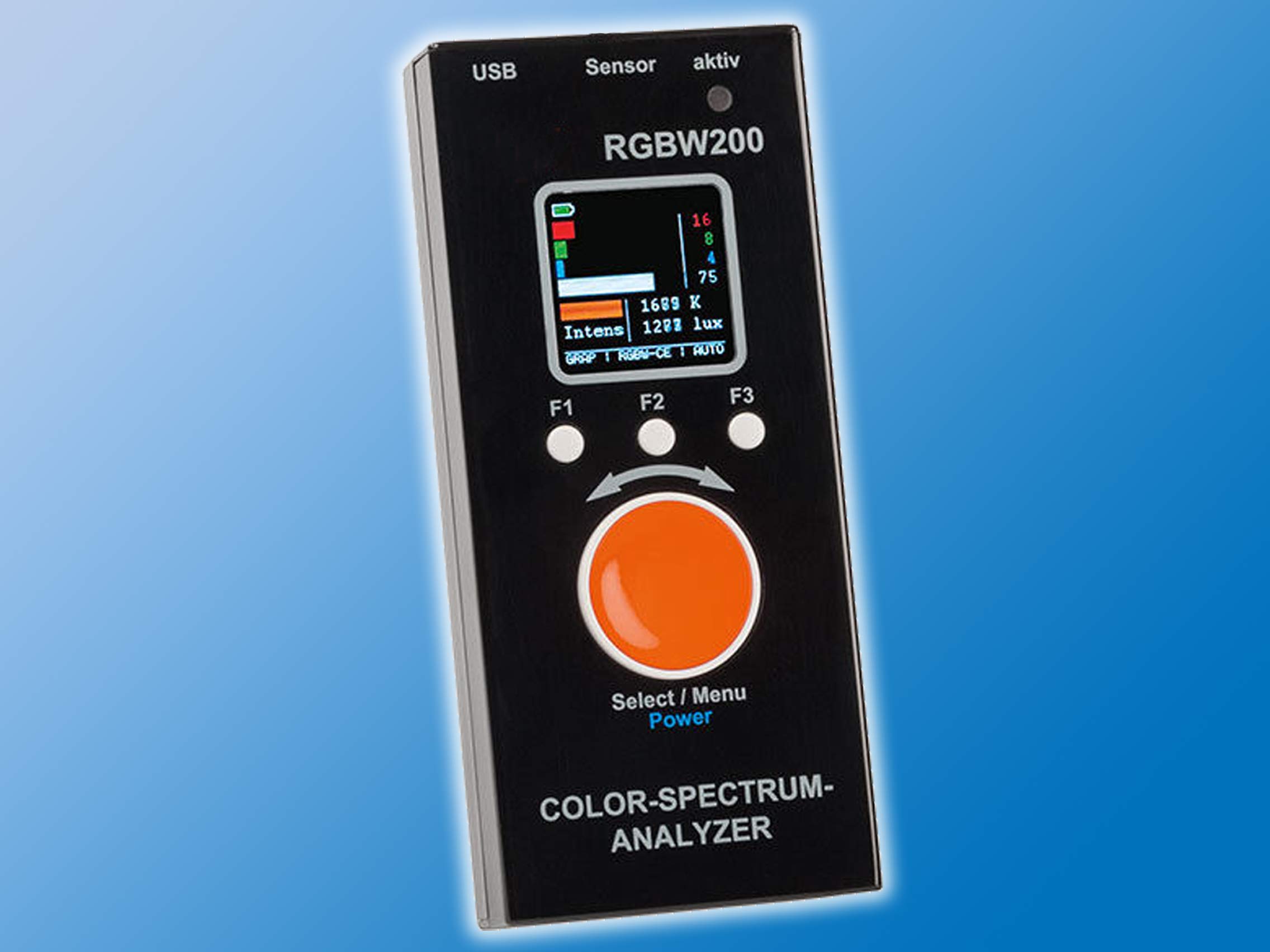 Farbspektrometer RGBW200 Vishay-Sensor Farbiges OLED-Display FERTIGGERÄT