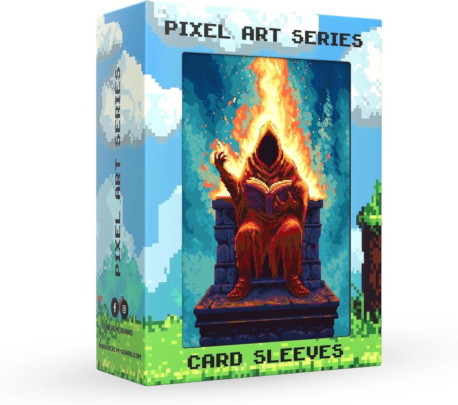 Pixel Art Series - 100ct TCG/MTG Textured Card Sleeves (Sorcerer's Tome)