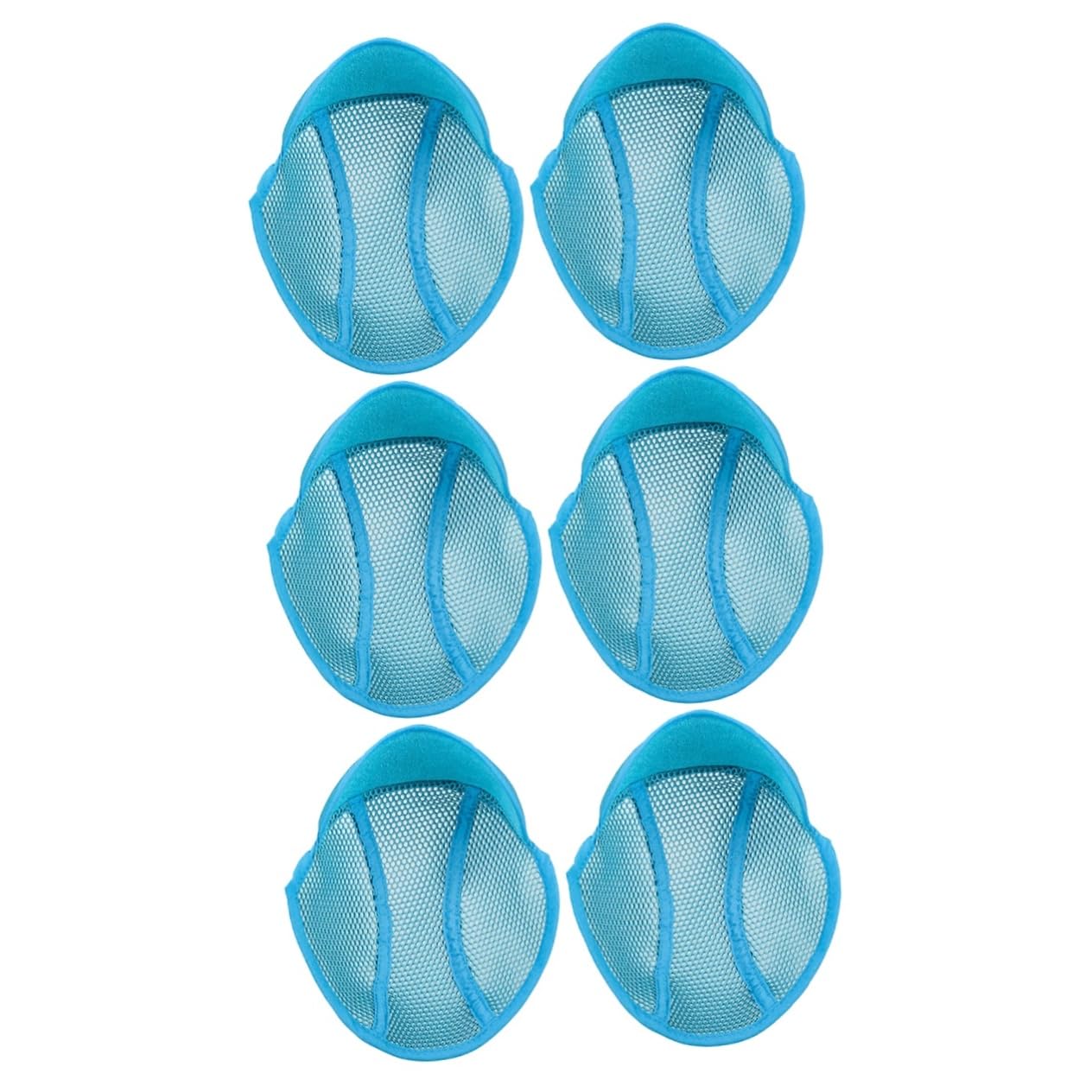 6 STK Blaues Futter Hüte Hardhat-Innenfutter aus Air-Mesh Schutzpolster für Helme Liner Sicherheitshelm Schweißband Sicherheitshelm Zubehör Helmfutter Helm-Mesh-Pads Polyester Blue