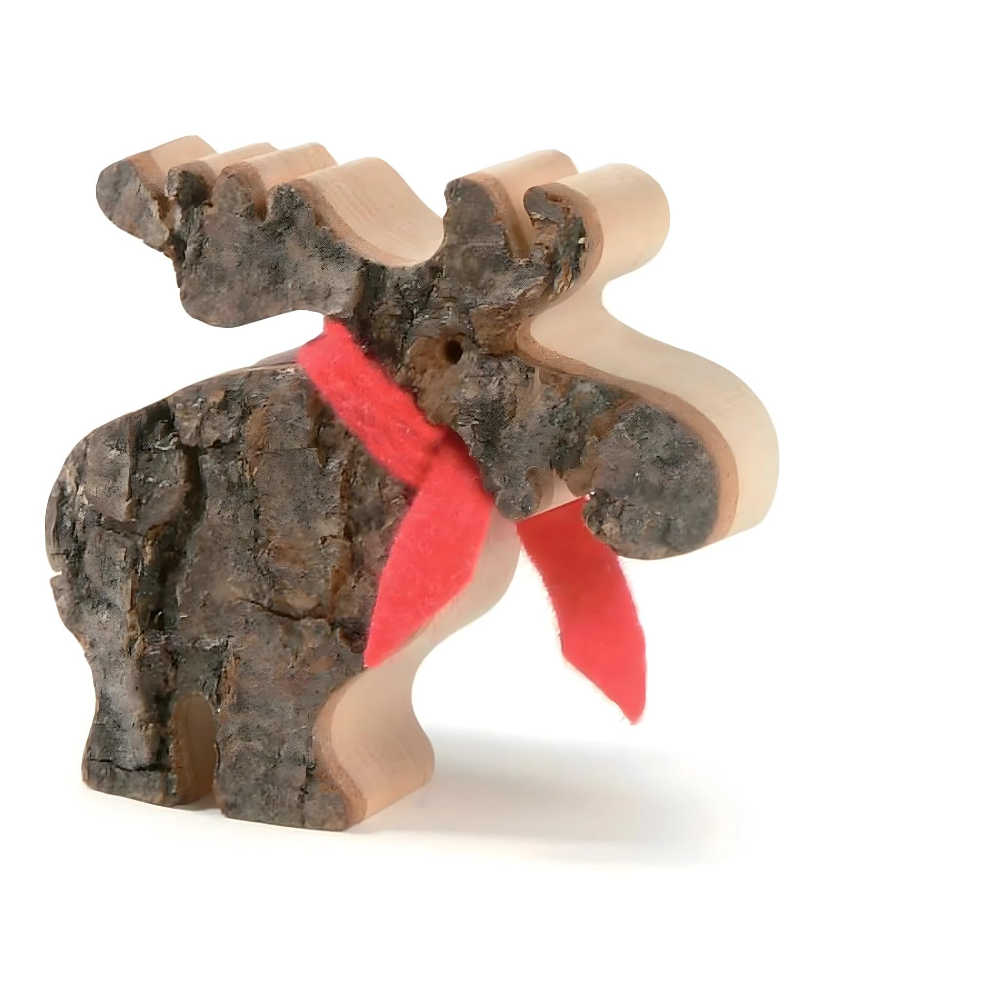 Dolfi | Wooden Elk Bark 10 cm | Natural Wood in Val Gardena | Nativity Figure