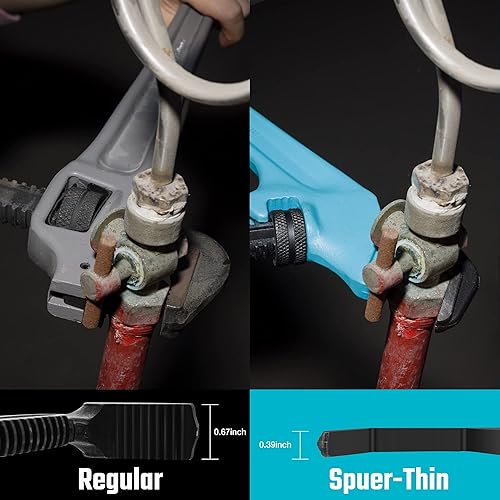 Miniatura 5 de DURATECH Llave hexagonal de 9-1/2 pulgadas, llave de tubo hexagonal, mordaza de gancho CR-V