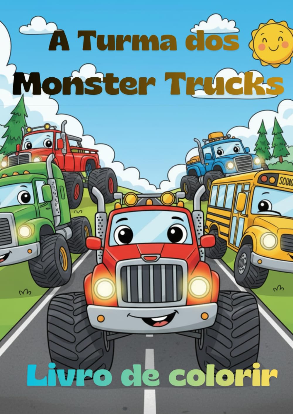 A Turma dos Monster Trucks: Livro de Colorir
