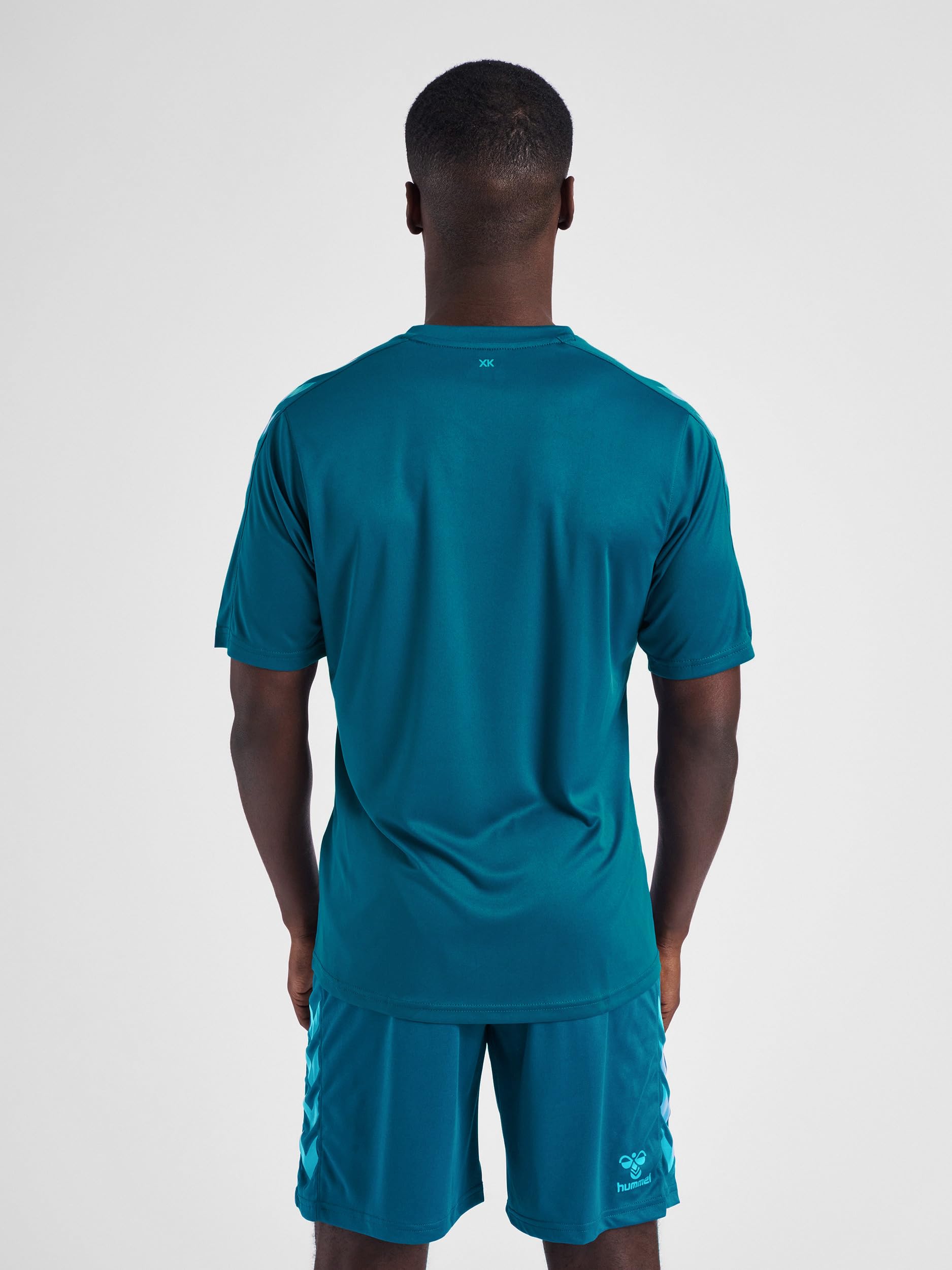 hummel Koszulka męska Hmlcore Xk Poly Jersey S/S, niebieski koralowy, M, Błękitny koral, M