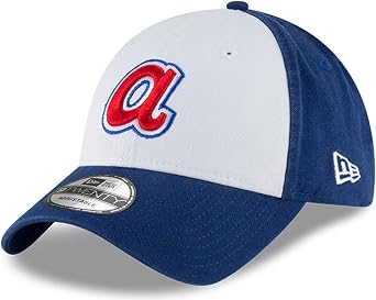 New Era MLB Core Classic 9TWENTY Cooperstown Adjustable Hat Cap One Size Fits All as1, Alpha, one_Size, Atlanta Braves