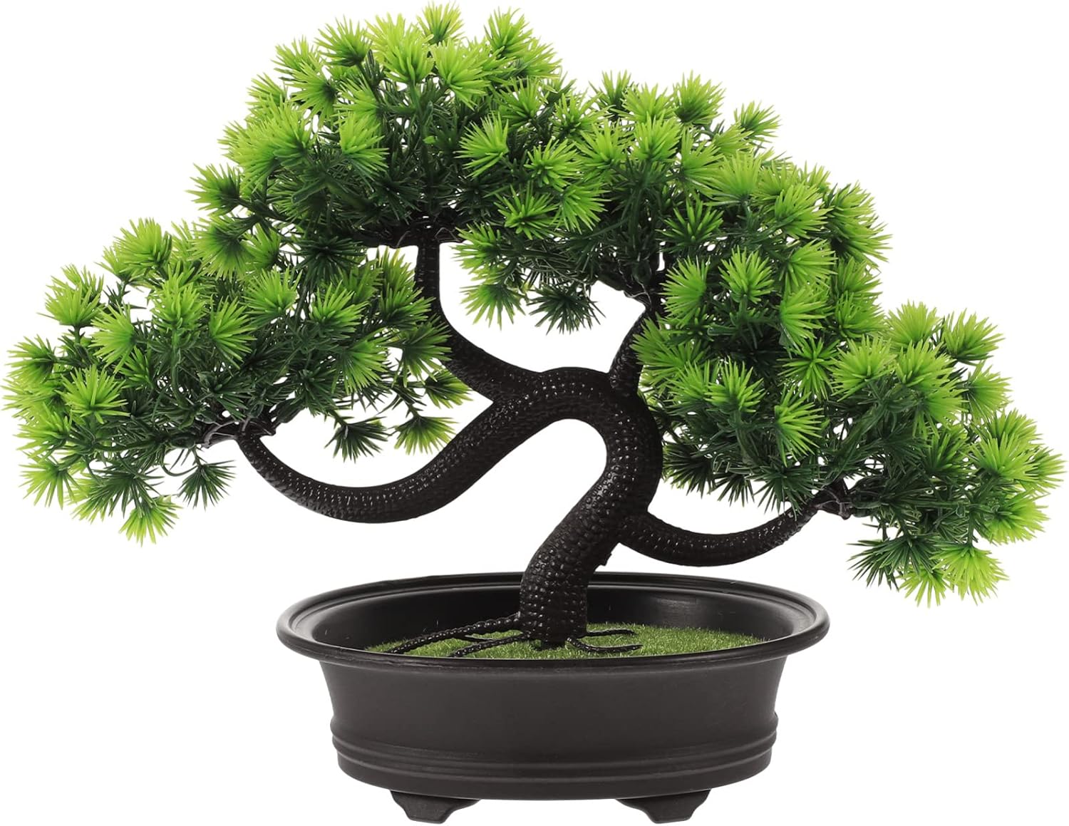 GANAZONO Artificial Bonsai Pine Tree Potted Plant Ornament