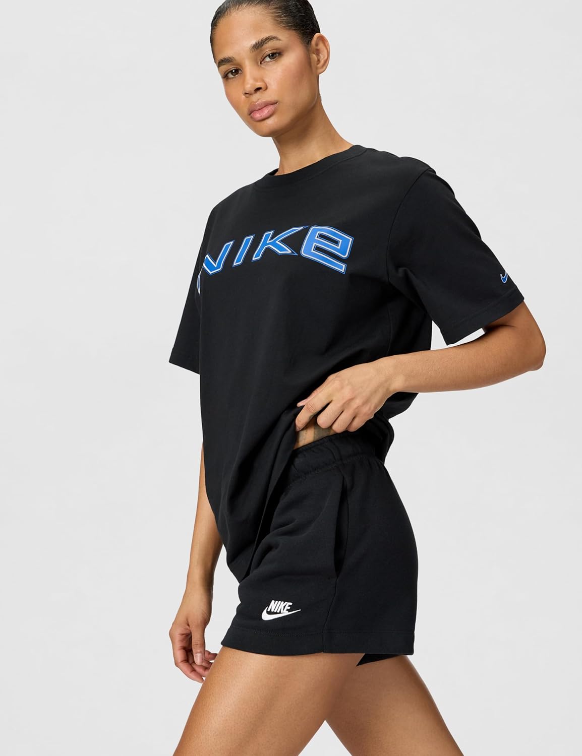 Nike Womens Sportswear Club Essentials T-Shirt Script - Image 5