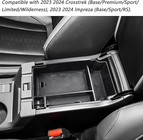 Miniatura 5 de EDBETOS Organizador de consola central compatible con Subaru Crosstrek 2024 y para Subaru Impreza 2024, accesorios de plástico ABS, caja de