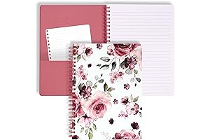 Steel Mill & Co. Cute Mini Spiral Notebook, 8.25" x 6.25" Journal...